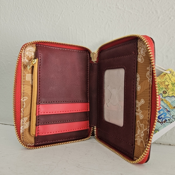 NWT Loungefly X One Piece Luffy Rope Full Zip Wallet - Picture 7 of 8